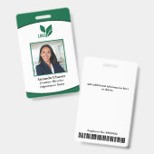 Foto-ID für Grüne Logos Ausweis (Vorder- & Rückseite)