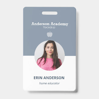 Foto-ID für Homeschool-Schüler oder Lehrer-Eltern Ausweis