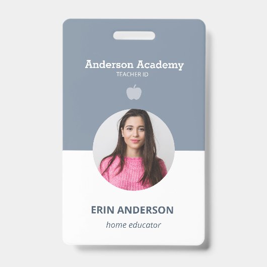 Foto-ID für Homeschool-Schüler oder Lehrer-Eltern Ausweis (Vorderseite)