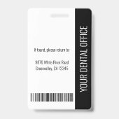 Foto-ID für Ihr Zahnarztbüro Ausweis (Back)