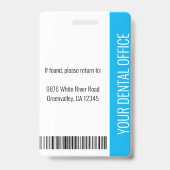 Foto-ID für Ihr Zahnarztbüro Ausweis (Back)