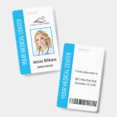 Foto-ID für Ihr Zahnarztbüro Blau Ausweis (Front & Back)