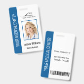 Foto-ID für Ihr Zahnarztbüro Blau Ausweis (Front & Back)