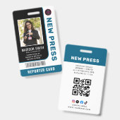Foto-ID für Journalisten Ausweis (Vorder- & Rückseite)
