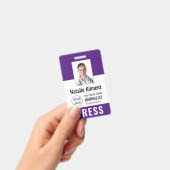 Foto-ID für Journalisten-Presseausweise Lila Ausweis (Handheld)
