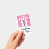 Foto-ID für Journalisten-Pressepass Ausweis (Handheld)