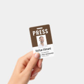 Foto-ID für Journalisten-Pressepass Ausweis (Handheld)