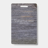 Foto-ID für kleine Mitarbeiter Ausweis (Rückseite)