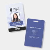 FOTO-ID für kundenspezifische BLUE-Lösungen für ve Ausweis (Vorder- & Rückseite)
