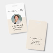 Foto-ID für Logomitarbeiter Ausweis (Vorder- & Rückseite)