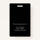 Foto-ID für Logomitarbeiter Ausweis (Rückseite)