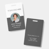 Foto-ID für Logomitarbeiter Ausweis (Vorder- & Rückseite)