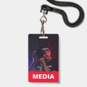 Foto-ID für "Media All Access Pass" Ausweis (Vorderseite mit Schlüsselband)