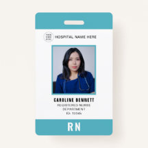 Foto-ID für medizinisches Personal | Hospital-Logo