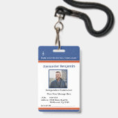 Foto-ID für Mitarbeiter Ausweis (Vorderseite mit Lanyard)