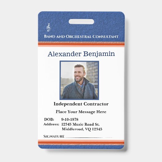 Foto-ID für Mitarbeiter Ausweis (Vorderseite)