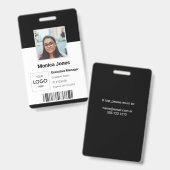 Foto-ID für Mitarbeiter Ausweis (Vorder- & Rückseite)