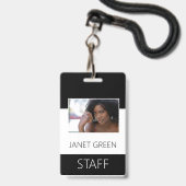 Foto-ID für Mitarbeiter Ausweis (Front with Lanyard)