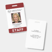 Foto-ID für Mitarbeiter des benutzerdefinierten Bu Ausweis (Vorder- & Rückseite)