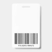 Foto-ID für Mitarbeiter eines benutzerdefinierten  Ausweis (Rückseite)