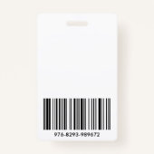 Foto-ID für Mitarbeiter eines benutzerdefinierten Ausweis (Rückseite)