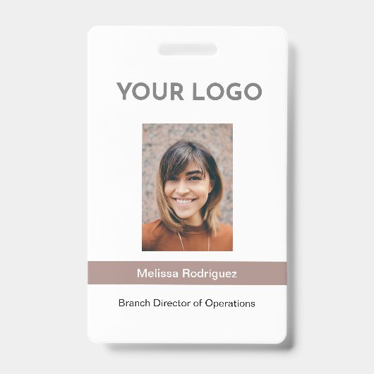 Foto-ID für Mitarbeiter in Unternehmen Ausweis (Vorderseite)