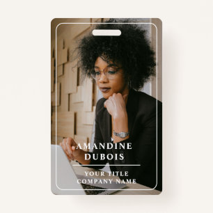 Foto-ID für moderne Berufliche Unternehmen Ausweis