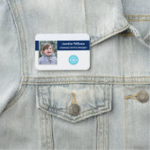Foto-ID für moderne Firmenlogos Namensschild (Beispiel)