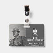 Foto-ID für moderne Landumfrage Ausweis (Vorderseite mit Clip)