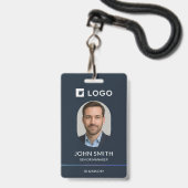 Foto ID für moderne Navy Ausweis (Vorderseite mit Lanyard)