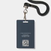 Foto ID für moderne Navy Ausweis (Rückseite mit Lanyard)