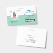 Foto-ID für moderne Unternehmen Ausweis (Vorder- & Rückseite)