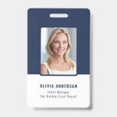 Foto-ID für Navy-Mitarbeiter Ausweis (Front)