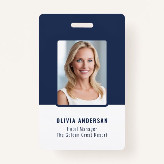 Foto-ID für Navy-Mitarbeiter Ausweis (Vorderseite)