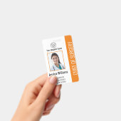Foto-ID für personalisierte medizinische Mitarbeit Ausweis (Handheld)