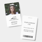 Foto-ID für personalisierte Mitarbeiter Ausweis (Vorder- & Rückseite)