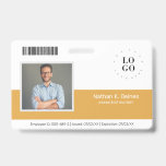 Foto-ID für personalisierte Mitarbeiter - Unterneh Ausweis<br><div class="desc">Erstellen Sie individuelle Name-Abzeichen und -Tags, die es Kunden und Kunden erleichtern, Mitarbeiter zu identifizieren. Foto und Name des Mitarbeiters, zusammen mit einem Vorlagenfeld für Mitarbeiter-ID-Nummer, Rolle oder Titel, Ort oder andere Schlüsseldaten. Fügen Sie oben Ihr Logo hinzu. Fügen Sie nach Bedarf zusätzliche Informationen auf die Rückseite. Fügen Sie diesem...</div>