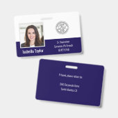 Foto-ID für personalisierte Mitarbeiter - Unterneh Ausweis (Vorder- & Rückseite)
