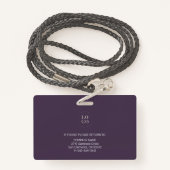 Foto-ID für personalisierte Mitarbeiter - Unterneh Ausweis (Rückseite mit Schlüsselband)