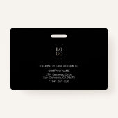 Foto-ID für personalisierte Mitarbeiter - Unterneh Ausweis (Rückseite)