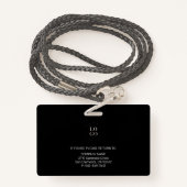 Foto-ID für personalisierte Mitarbeiter - Unterneh Ausweis (Rückseite mit Schlüsselband)