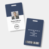 Foto-ID für personalisierte Mitarbeiter - Unterneh Ausweis (Vorder- & Rückseite)