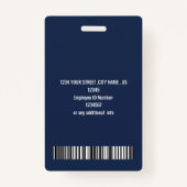 Foto-ID für personalisierte Mitarbeiter - Unterneh Ausweis (Rückseite)