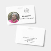 Foto-ID für Pflege- oder Rentenzahlungen Ausweis (Vorder- & Rückseite)