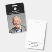 Foto-ID für Pflege- oder Rentenzahlungen Ausweis (Vorder- & Rückseite)