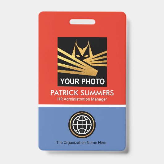 Foto-ID für Red Blue Layers Ausweis (Vorderseite)