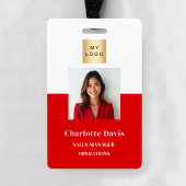Foto-ID für Red Employees Company Security Ausweis