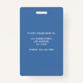 Foto-ID für registrierte Krankenschwestern und Kra Ausweis (Rückseite)