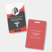 Foto-ID für Rot und Schwarz Ausweis (Front & Back)