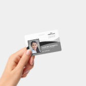 Foto-ID für Schwarz-weiße Vorlagen für Firmenlogos Ausweis (Handheld)